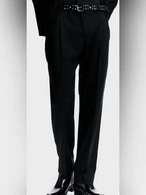 H&M Regular Fit Suit Pants Black 38R NWT IN PACKAGE